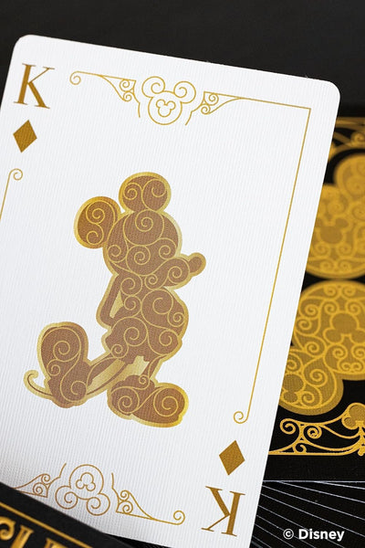 Bicycle Disney Mickey Mouse Black and Gold Playing Cards with Hot-Stamped Gold Foil