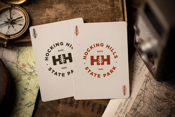 Kings Wild Project Hocking Hills State Park Luxury Playing Cards - Standard Edition, Poker Size Custom Index, State Park Themed Collectible Deck
