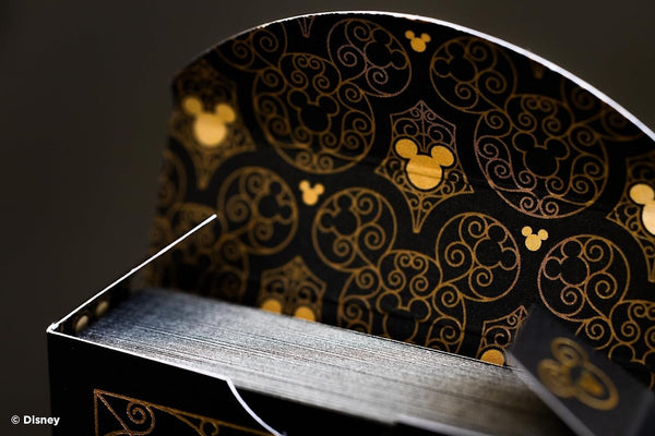 Bicycle Disney Mickey Mouse Black and Gold Playing Cards with Hot-Stamped Gold Foil