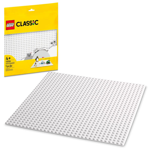 LEGO Classic White Baseplate Building Kit, 1 pc, Ages 4+