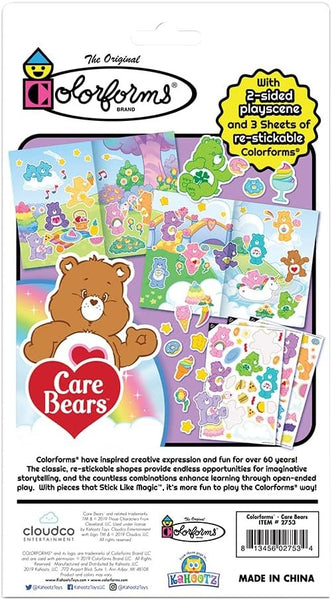 Colorforms Travel Play Set - Care Bears - The Classic Picture Toy That Sticks Like Magic - for Ages 3+