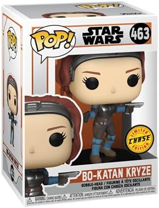 POP Star Wars: The Mandalorian - Bo-Katan Kryze Limited Edition Chase Funko Pop Vinyl Figure (Bundled with Compatible Pop Box Protector Case), Multicolor, 3.75 inches