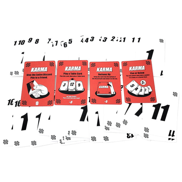 PlayMonster Games - Karma Card Game (Vertical Package) - What Goes Around... Comes Around! - A Game of Elimination from the Makers of Five Crowns, 2-6 Players Ages 8+