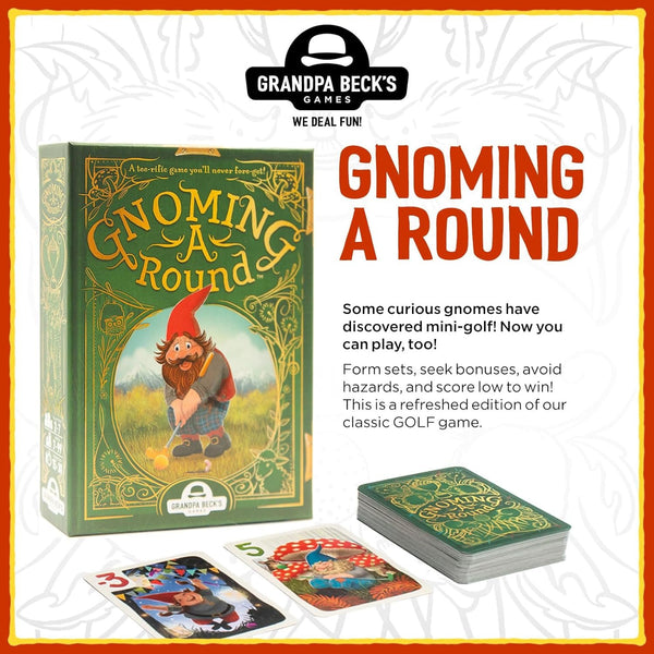 Grandpa Beck's Games Gnoming A Round | Fun Family Card Game | Enjoyed by Kids, Teens, & Adults | from The Creators of Cover Your Assets - 2-7 Players, Ages 7+