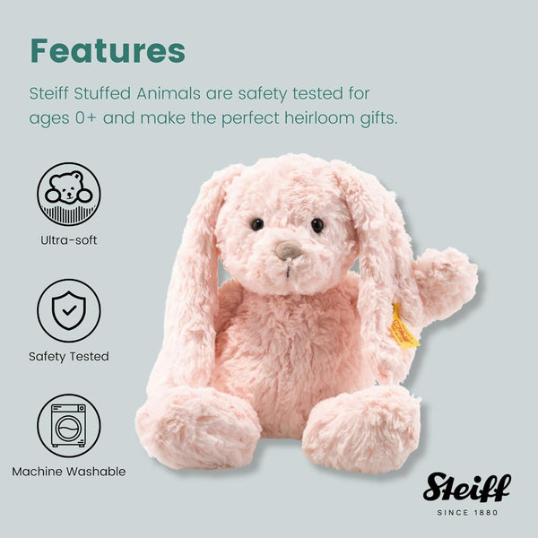 Steiff Tilda Rabbit: Premium Stuffed Animal (Pink, 12"), Soft & Cuddly Plush Toy for Kids