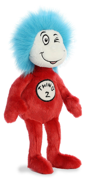 Aurora® Whimsical Dr. Seuss™ Thing Two Stuffed Animal - Officially Licensed Plush for Imaginative Play - Perfect for Kids and Adults - Red 12 Inches