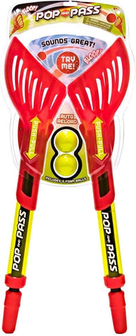 Hog Wild Pop and Pass Outdoor Game - Toss and Catch Foam Balls with The Launcher - Award-Winning Active Play - Includes 2 Launchers & 3 Foam Balls - Ages 6+