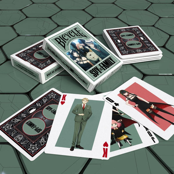 Bicycle Spy Family Collectible Standard 52 Deck of Cards, Poker Size, Anime Cartoon Gifts, Family & Kids Card Game Night