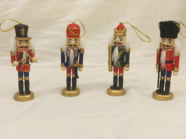 Kurt Adler C6148 Wooden Nutcracker Ornament 4-Piece Box Set, 5-Inch