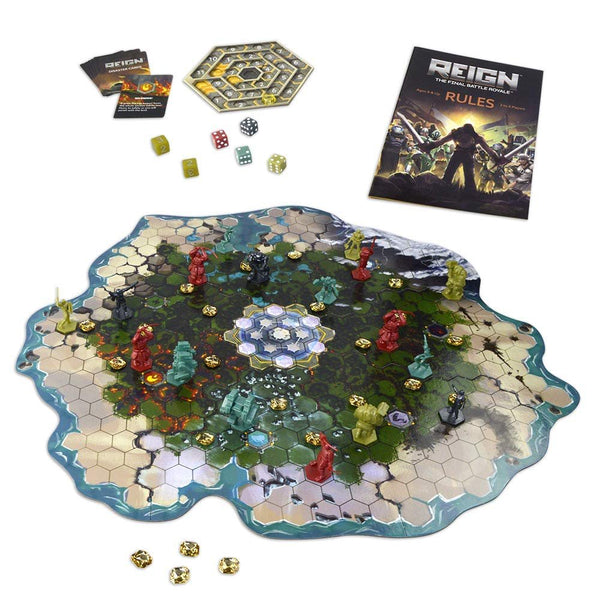 PlayMonster - Reign - The Final Battle Royale - Who Will be Left Standing? - Strategy Board Game, 2-4 Players Ages 8+