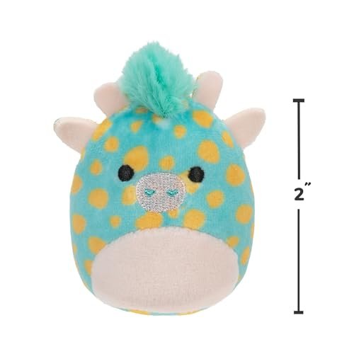 Squishville SQM0508 Safari Squad, Super Soft Mini Squishmallows, 5 cm Plush Figures, Pack of 6