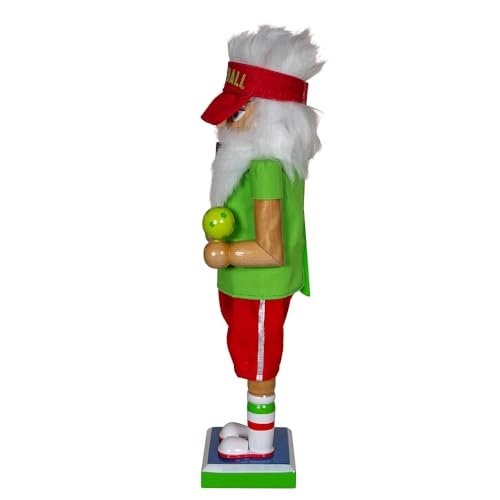 Kurt Adler 12-inch Wooden Pickleball Nutcracker