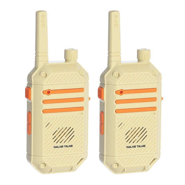 Aurora Toys Camp Arcadia Walkie Talkies for Kids, 300 m Range, 2-Way Radios for Outdoor Adventure and Pretend Play, Brown and Orange, 9 in, Ages 5+