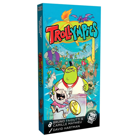 Trick Or Treat Studios Trollympics Board Game - Fantasy Drafting, Betting & Dice-Roll Strategy Game, 3-6 Players Ages 14+