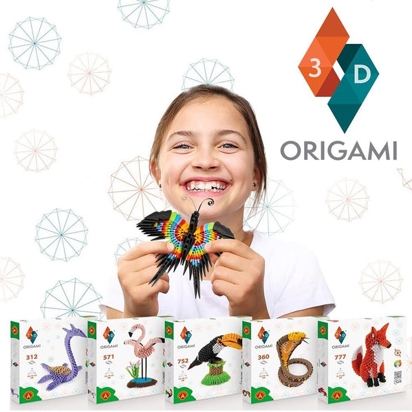 Alexander Origami 3D Toucan – 752-Piece 3D Paper Sculpture Kit with Patented Components & Easy Instructions, 10×29×17 cm, Creative STEM Craft for Kids & Adults (8+ Years)