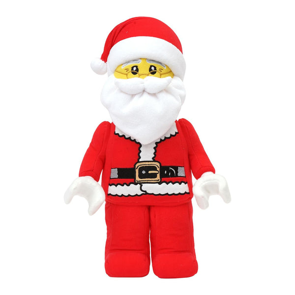 Lego Minifigure Santa Claus 12" Plush Character – Soft Holiday Collectible Toy, Red White Christmas Minifig Plush, Kids & Adult Gift