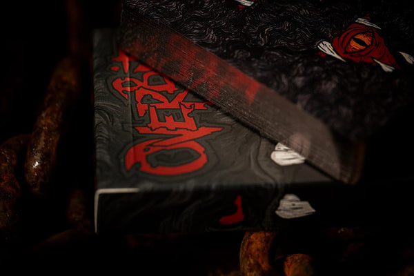 Kings Wild Project Overbite Black Luxury Playing Cards, Standard Edition, Poker Size Custom Index Deck, Monster-Themed Collectible Cards
