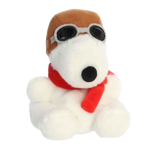 Aurora® Timeless Peanuts® Palm Pals™ Flying Ace Stuffed Animal - Classic Characters - Lasting Memories - White 5 Inches