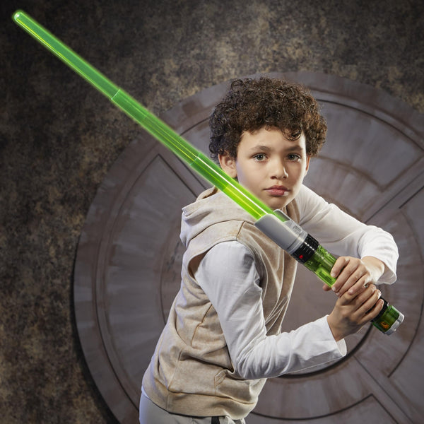 STAR WARS Lightsaber Forge Kyber Core, Officially Licensed Green Customizable Electronic Lightsaber, Roleplay Toys, Halloween Costumes & Accessories for Boys & Girls