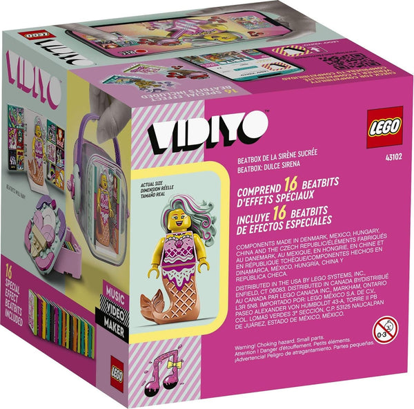 LEGO VIDIYO Candy Mermaid Beatbox 43102 Building Kit with Minifigure; Creative Kids Will Love Producing Pop Music Videos Full of Songs, Dance Moves and Effects, New 2021 (71 Pieces)