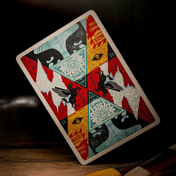 theory11 OBEY Collage Edition Premium Playing Cards, Poker Size Standard Index