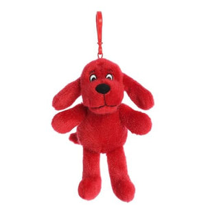 Aurora® Playful Clifford® Clifford Keychain Stuffed Animal - Childhood Nostalgia - Lasting Companionship - Red 6 Inches