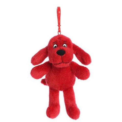 Aurora® Playful Clifford® Clifford Keychain Stuffed Animal - Childhood Nostalgia - Lasting Companionship - Red 6 Inches