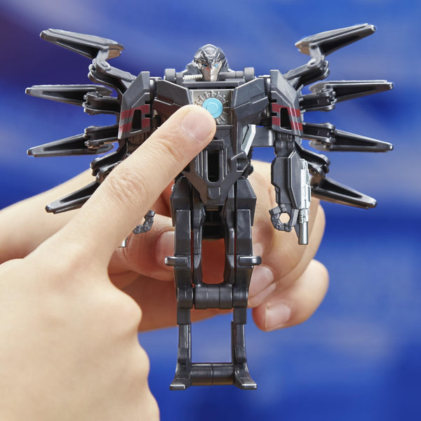 Transformers One Cog Changer Airachnid 4-Inch Robot Action Figure, Interactive Toys for Boys and Girls Ages 6 and Up