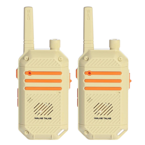 Aurora Toys Camp Arcadia Walkie Talkies for Kids, 300 m Range, 2-Way Radios for Outdoor Adventure and Pretend Play, Brown and Orange, 9 in, Ages 5+