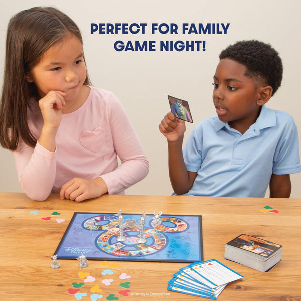 PlayMonster The Magical World of Disney Trivia Board Game - Kids Edition - 615 Questions for Disney Fans, Family & Travel Game, 2+ Players Ages 5+
