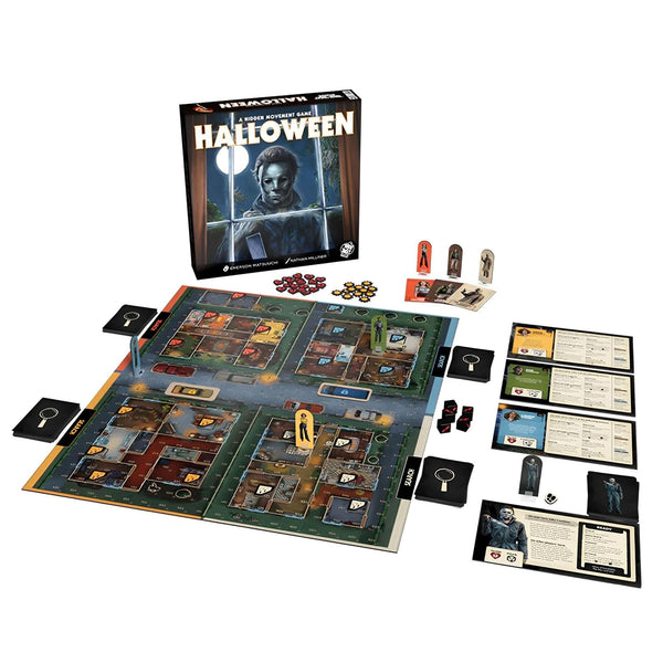 Trick Or Treat Studios Halloween 1978 Hidden Movement Board Game, 1 vs Many Horror Strategy Game, 2-4 Players Ages 14+
