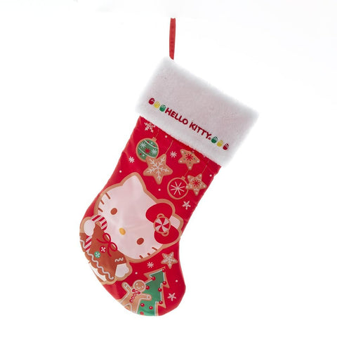 Kurt S. Adler Hello Kitty Printed Christmas Stocking, 19" Red
