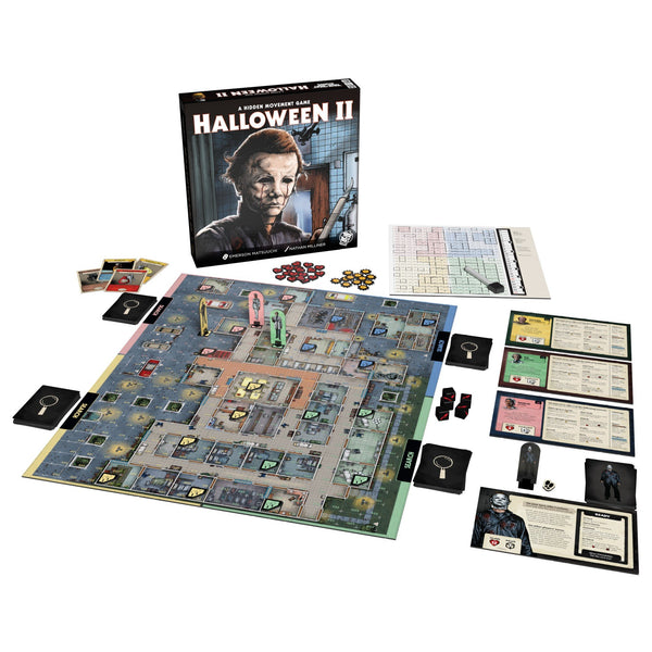 Trick Or Treat Studios Halloween 2 Board Game - Hidden Movement Strategy Game Inspired by Halloween II, Suspenseful Gameplay, 2-4 Players, Ages 14+