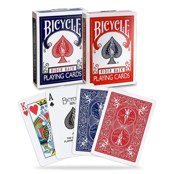 Bicycle Rider Back Playing Cards, Red and Blue, Standard Index, 2-Pack