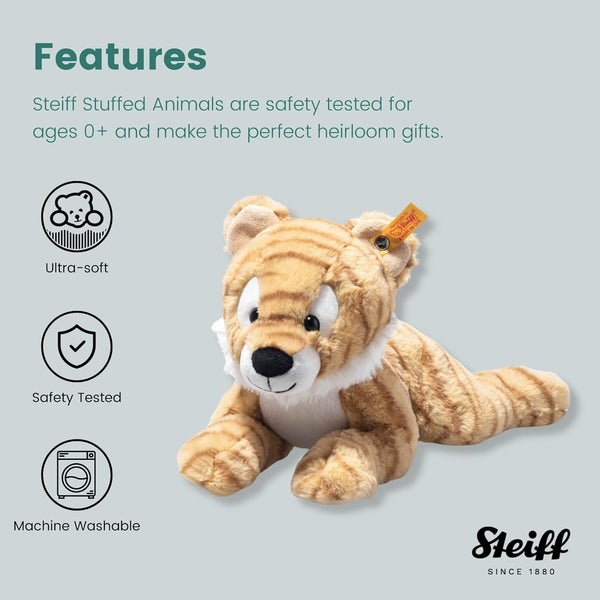 Steiff Soft Cuddly Friends Toni Tiger, 12" Plush Toy