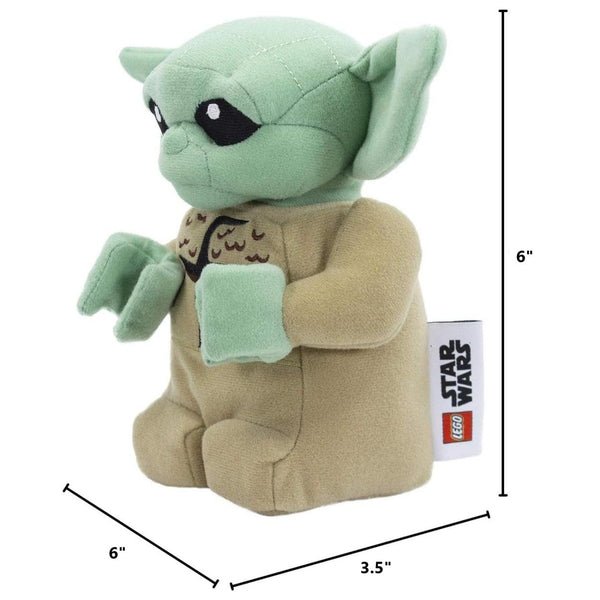 Manhattan Toy LEGO Star Wars The Child Plush Character, Soft Stuffed Grogu Toy with Embroidered Details, Collectible Plush for Kids and Fans, Approx. 6 in