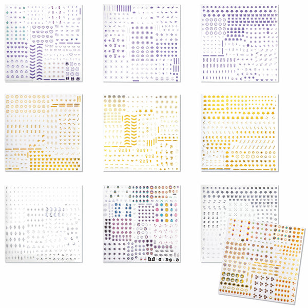 Craft-tastic — Nail Art — Over 3,000 Nail Stickers — Dinosaurs, Flowers, Butterflies, Geometric, Moon, Stars — for Ages 8+