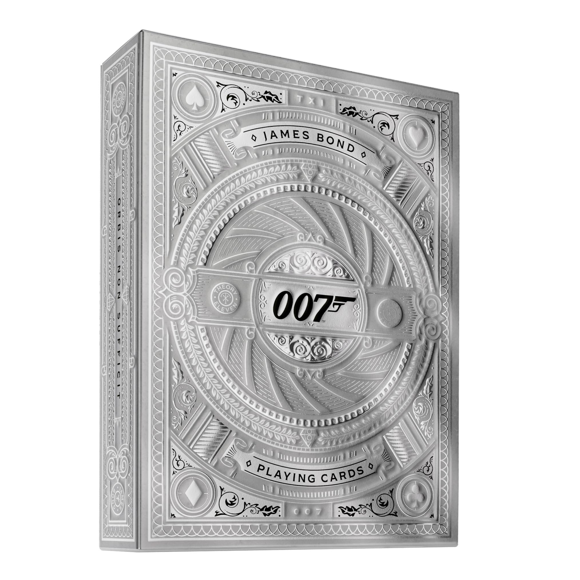 theory11 James Bond Silver Edition Playing Cards, Premium 007 Poker Deck, Standard Index