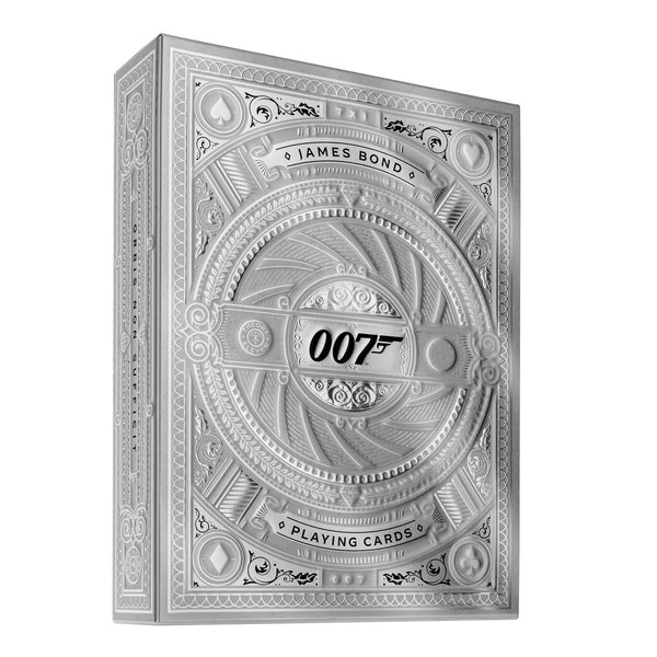 theory11 James Bond Silver Edition Playing Cards, Premium 007 Poker Deck, Standard Index
