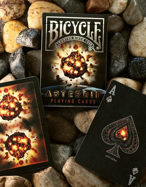 Bicycle Asteroid Playing Cards, Black, Poker Size