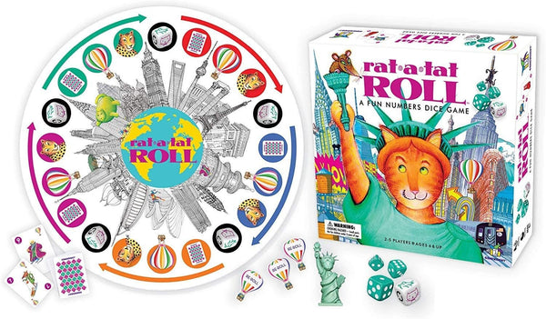 Gamewright Rat-A-Tat Roll Dice Game | 2-5 Players, Ages 6-15