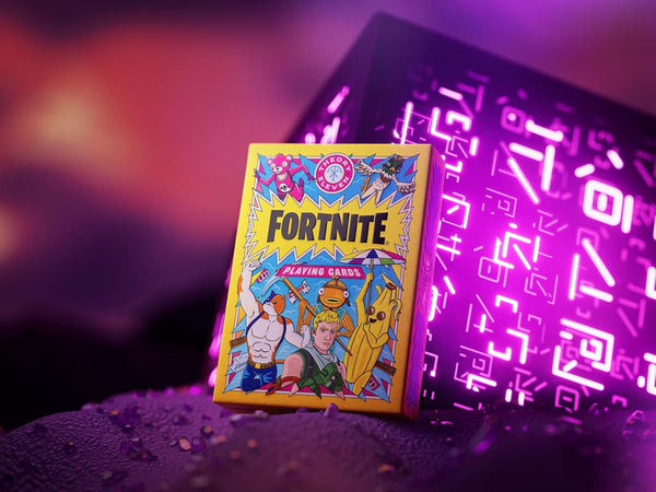 theory11 Fortnite Playing Cards – Officially Licensed Epic Games Premium Poker Deck, Collectible 52-Card Set with Custom Artwork, Embossed Tuck Box, Gift for Fortnite Fans & Card Collectors