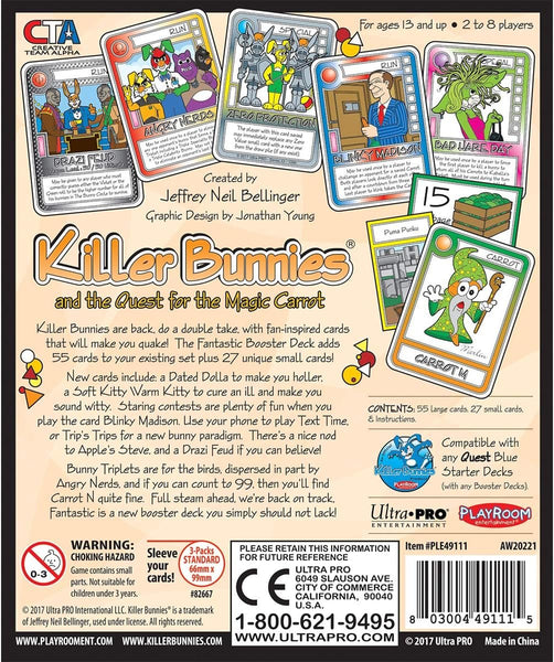 Playroom Entertainment Killer Bunnies Fantastic Booster Expansion Deck Card Game