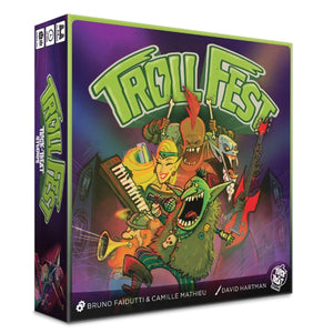 Trick Or Treat Studios TrollFest Board Game - Fantasy Rock Band Strategy Game, Designed by Bruno Faidutti & Camille Mathieu, 3-6 Players Ages 14+