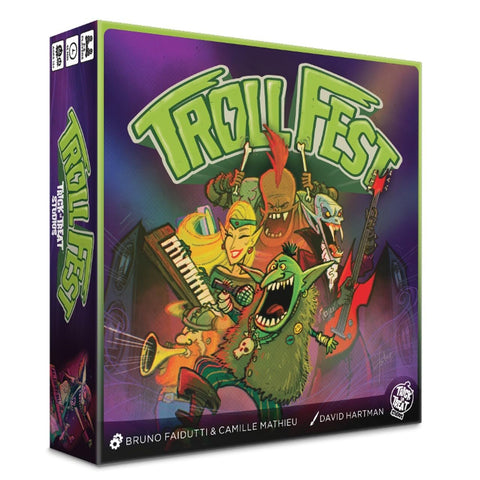 Trick Or Treat Studios TrollFest Board Game - Fantasy Rock Band Strategy Game, Designed by Bruno Faidutti & Camille Mathieu, 3-6 Players Ages 14+