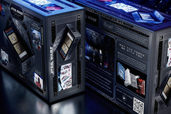 theory11 Star Wars The Force Box Set - Self-Opening Magic Card Collection with 6 Premium Decks