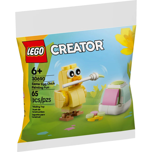 LEGO Creator Easter Egg Chick Painting Fun - Building Kit with Chick and Egg - Great Easter Basket Stuffer - 30690