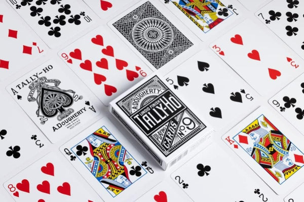 Tally Ho Signature Series Black Playing Cards - Luxury Poker Deck for Magic Tricks, Cardistry, Sleight of Hand, and Collectors by USPCC