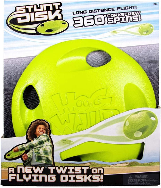 Hog Wild StuntDisk Flying Disc Toy - Perform Amazing Tricks & Spins - Outdoor Disk Game for Lawn, Beach & More - Throw, Toss & Catch - Kids & Adults 8+