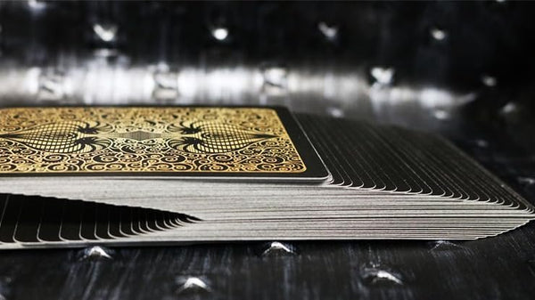 Bicycle Playing Cards 6 Deck Aureo Black Collector's Bundle with Gold Foil Tuck Box.